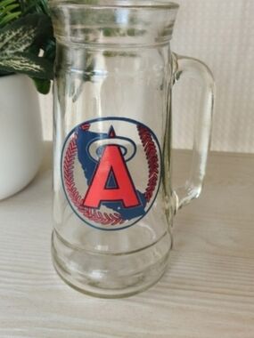 Vintage, Los Angeles Angels of Anaheim Glass "Mug O Nuts",Mug